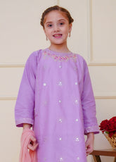 Shanzey Embroidered Cambric Suits Stitched 3 Piece For Girls S25EC SHK-4607